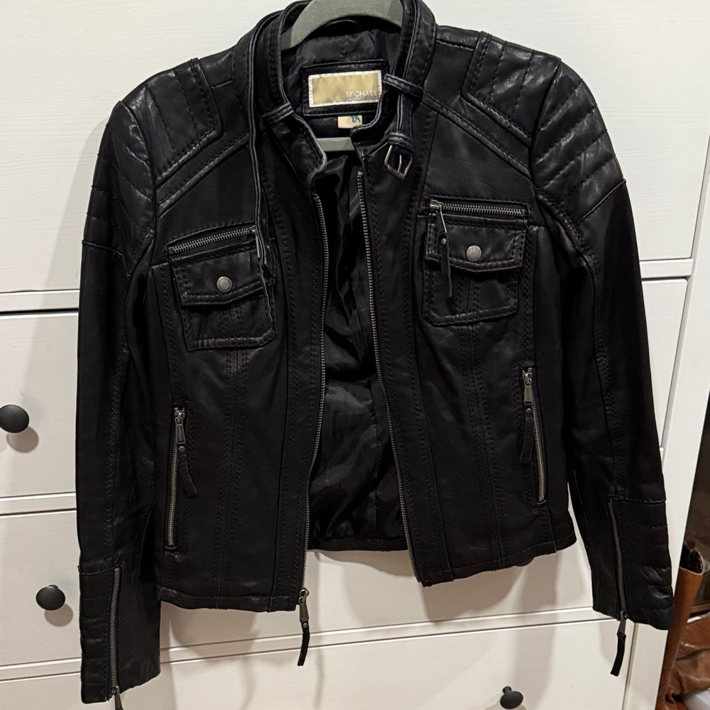 Michael Kors Black Leather Jacket